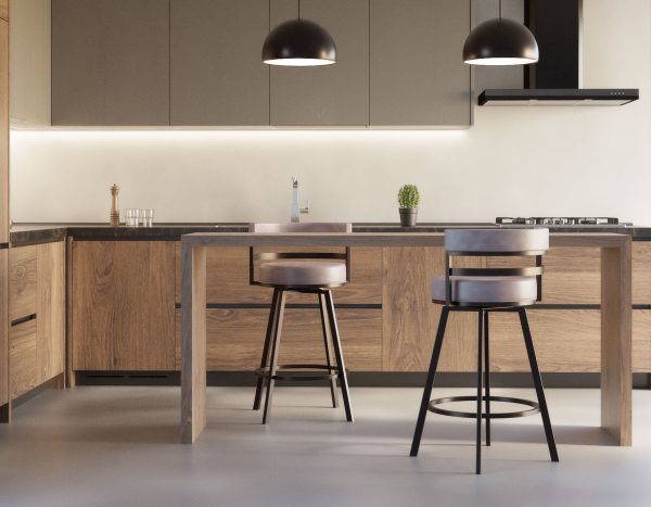 Gene 30-inch Swivel Bar Stool