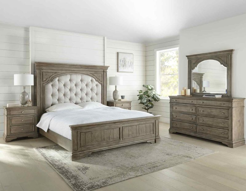 Tan Highland Park 4 PC Bedroom Set