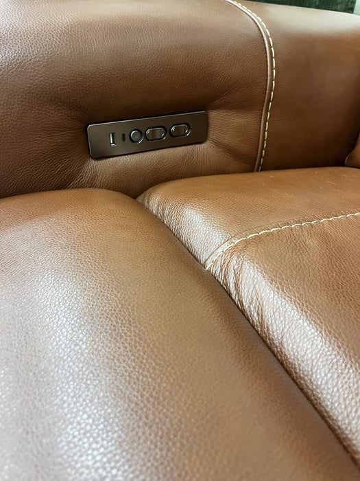 Knox Genuine Leather Reclining Sectional